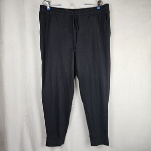J Jill Pure Jill Affinity French Terry Pima Cotton Joggers Black Size 1X